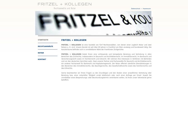 Screenshot of fritzel-partner.de