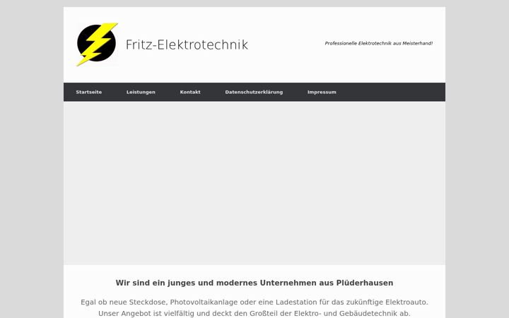 Screenshot of fritzelektrotechnik.de