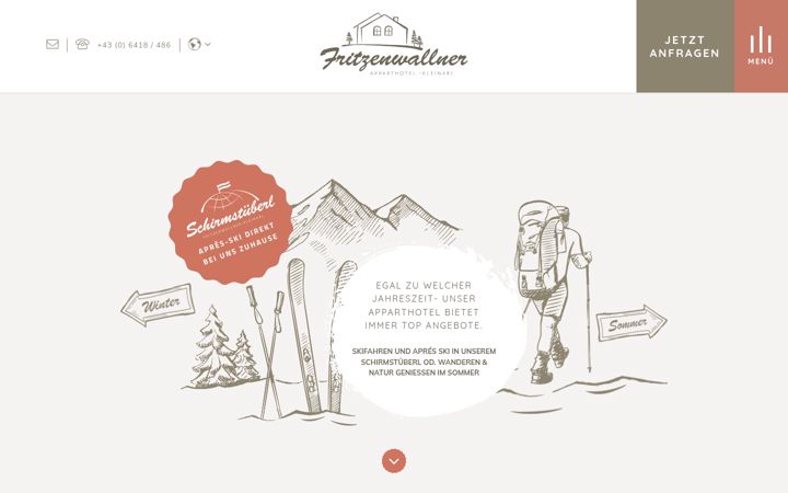 Screenshot of fritzenwallner.cc