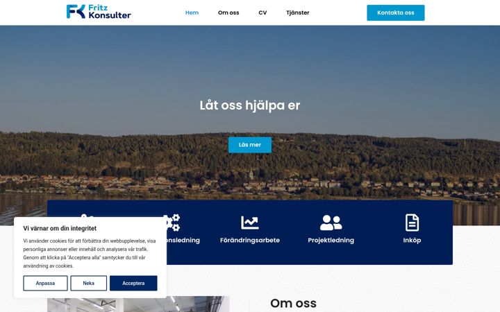 Screenshot of fritzkonsulter.se