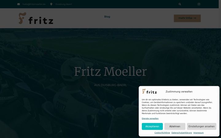 Screenshot of fritzmoeller.de