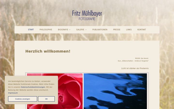 Screenshot of fritzmuehlbayer.de