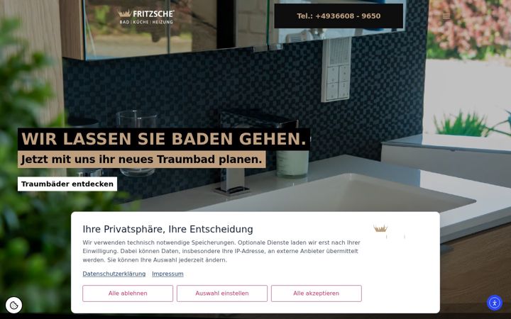 Screenshot of fritzsche.de