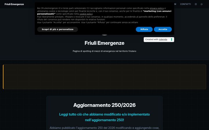 Képernyőkép: friuliemergenze.it