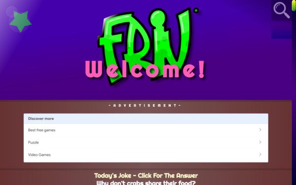 Screenshot of friv.com