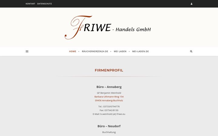 Screenshot of friwe.de