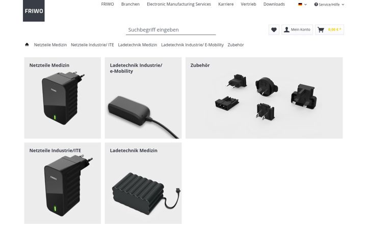 Screenshot of friwo-shop.de