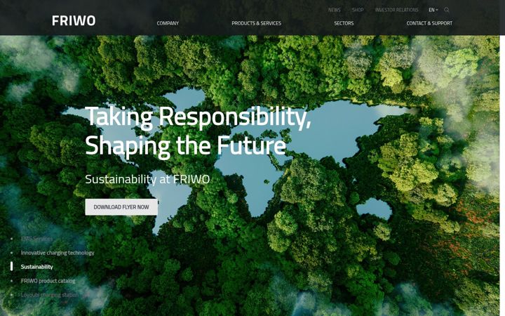 Screenshot of friwo.com