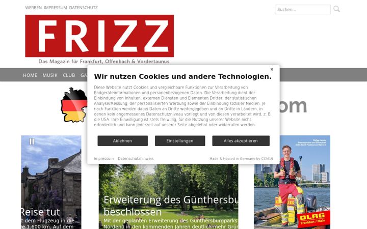 Screenshot of frizz-frankfurt.de