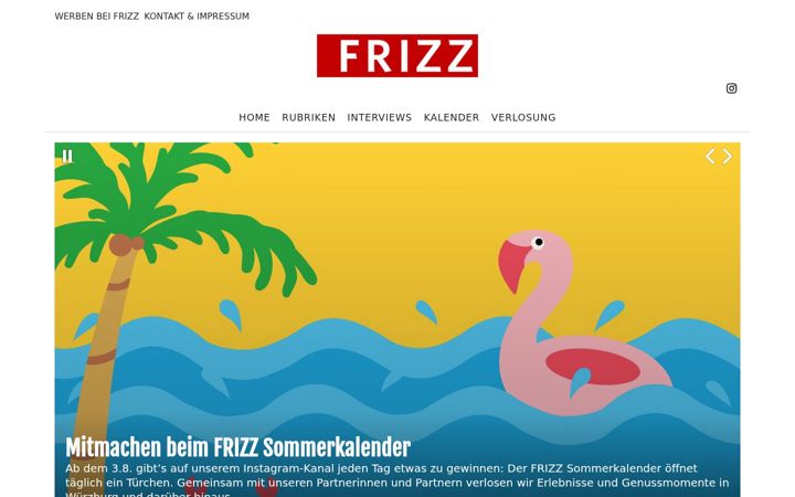 Screenshot of frizz-wuerzburg.de