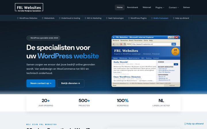 Screenshot of frl-websites.nl