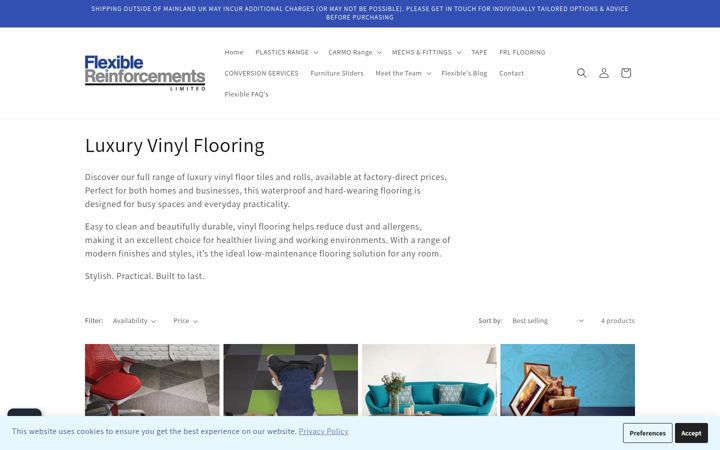 Snímek obrazovky frlflooring.co.uk