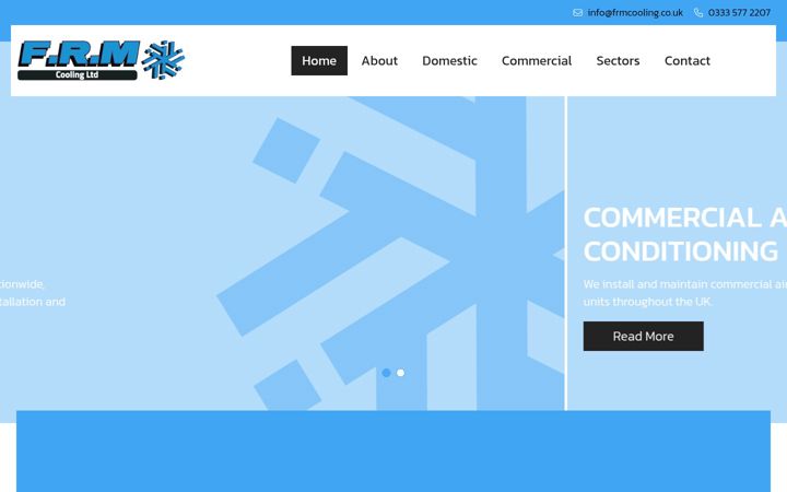 Screenshot of frmcooling.co.uk