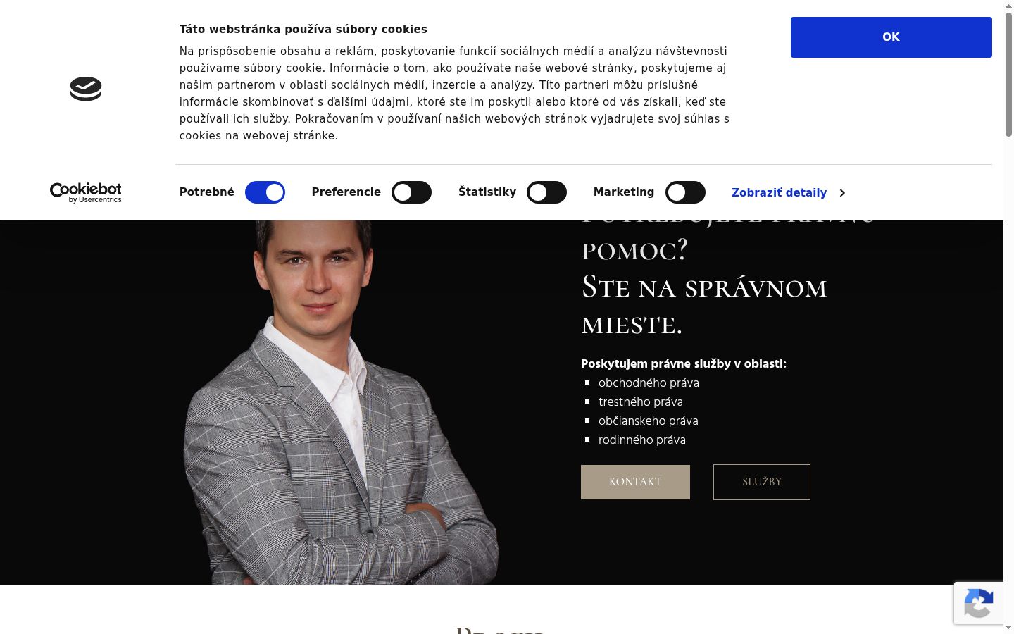 Screenshot tal-banner tal-kunsens muri qabel kwalunkwe interazzjoni