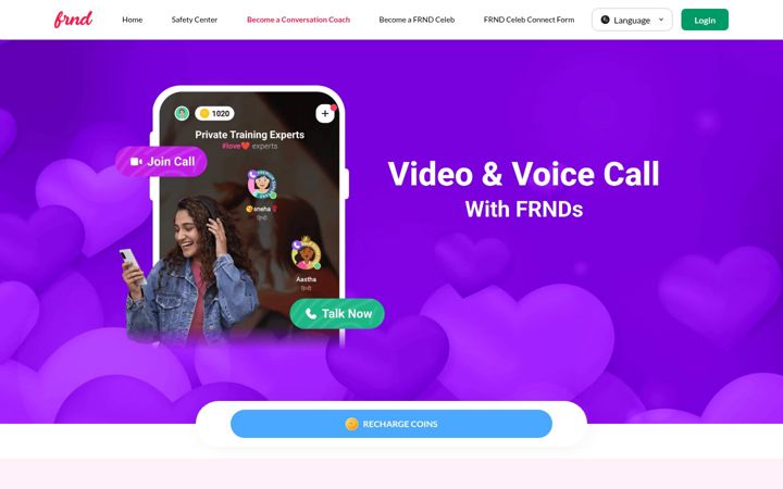Screenshot of frnd.app