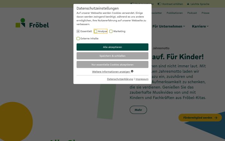 Screenshot of froebel-gruppe.de