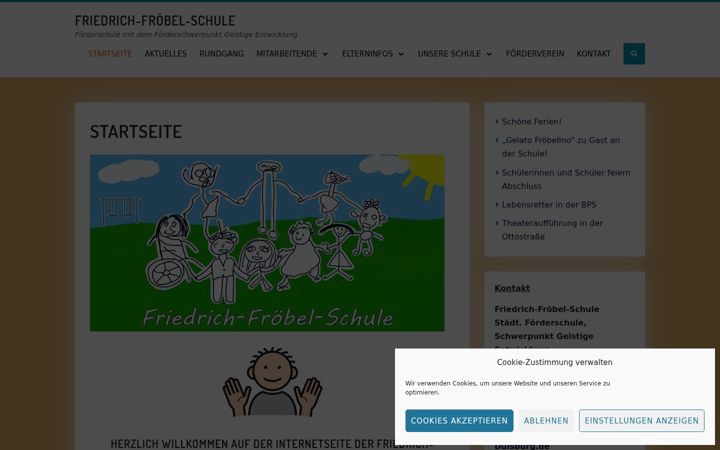 Screenshot von froebel-schule.de