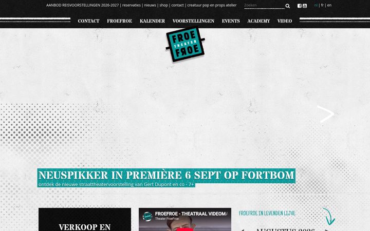 Screenshot του froefroe.be