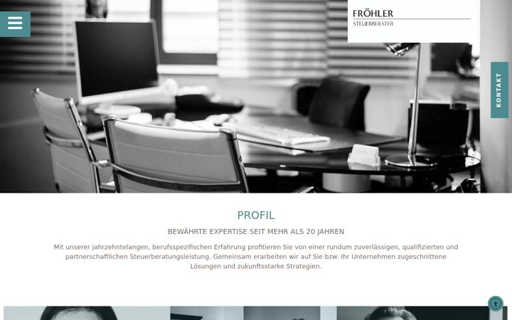 Ekraanipilt saidist froehler-steuerberater.de