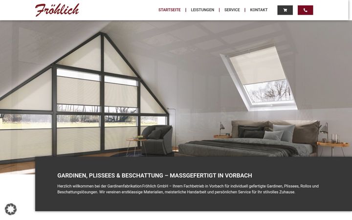 Screenshot του froehlich-gardinen.de