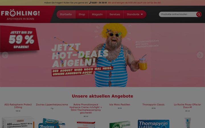 Screenshot von froehling-apotheken.de