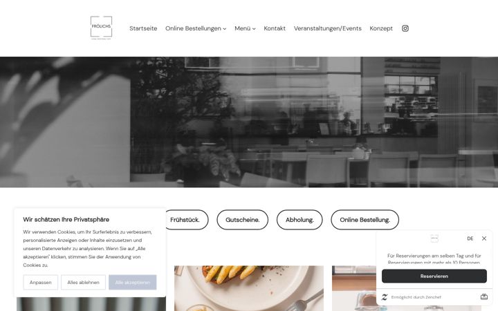 Screenshot of froelichs-bremen.de