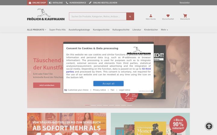 Screenshot of froelichundkaufmann.de