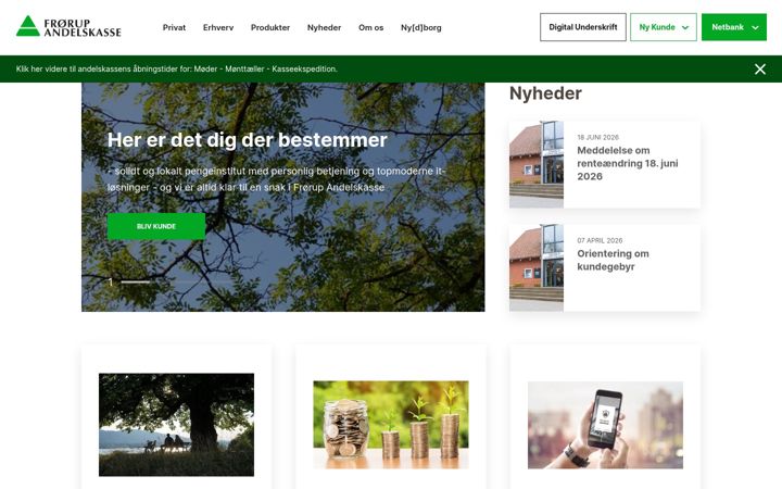Screenshot of froerupandelskasse.dk