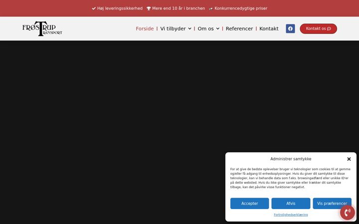 Screenshot of froestruptransport.dk