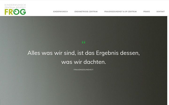 Screenshot of frog-bielefeld.de
