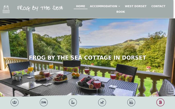 Screenshot of frogbythesea.co.uk