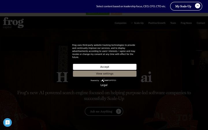 Screenshot of frogcapital.com