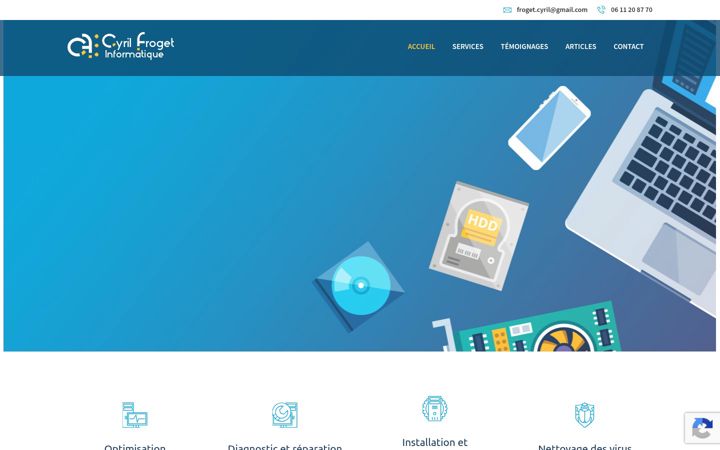 Screenshot of froget-cyril.fr
