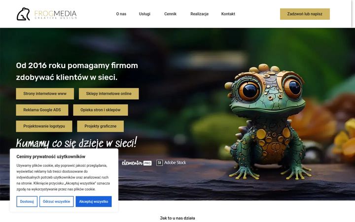 Screenshot of frogmedia.pl
