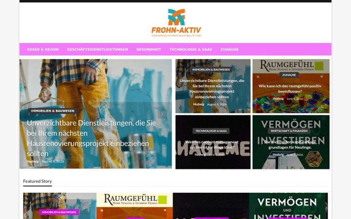 Screenshot von frohn-aktiv.de