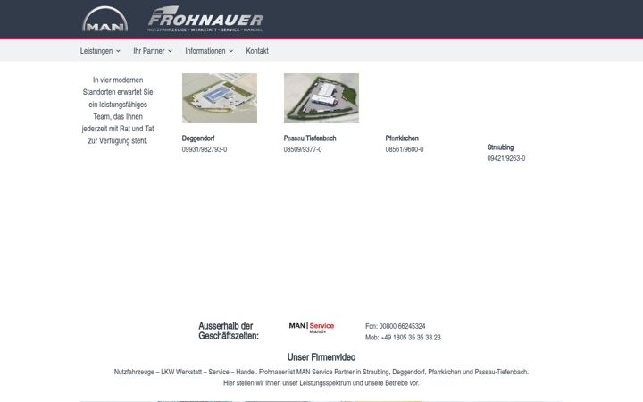 Screenshot von frohnauer.de