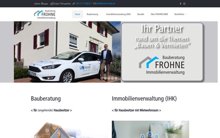 Screenshot von frohne-bwb.de