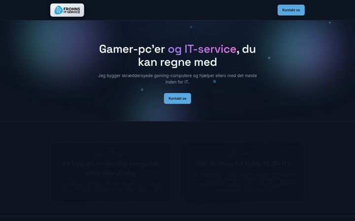 Screenshot of frohns-it.dk
