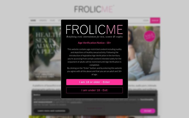 Screenshot of frolicme.com