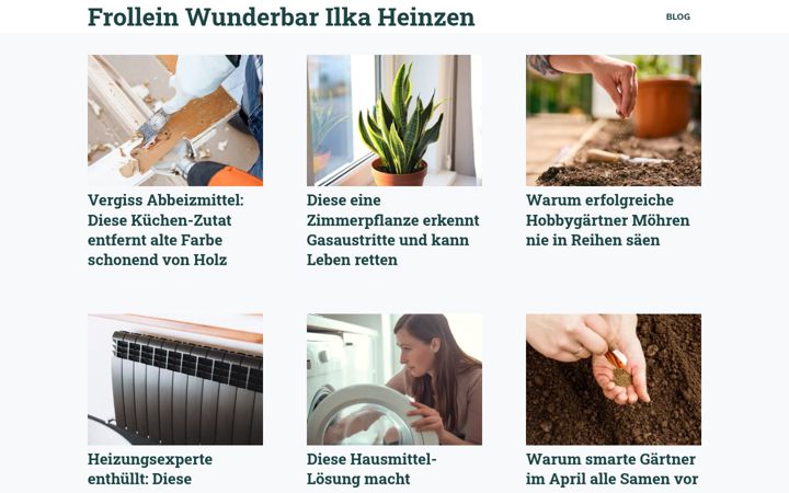 Ekrano kopija frollein-wunderbar.de
