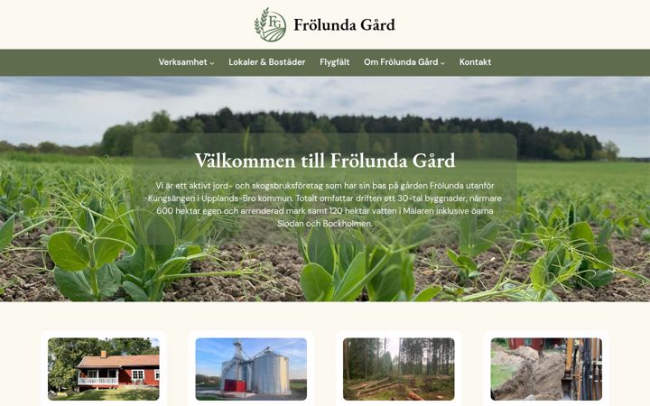 Screenshot of frolundagard.se