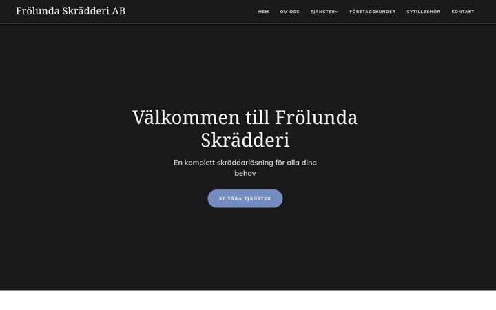 Screenshot of frolundaskradderi.se