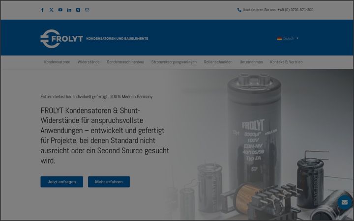Screenshot of frolyt.de
