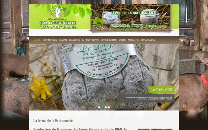 Screenshot of fromagedechevre-dupetitperche.eu