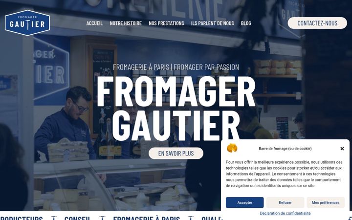 Screenshot of fromagergautier.fr