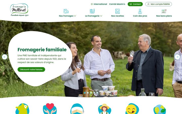 Screenshot of fromagerie-milleret.com
