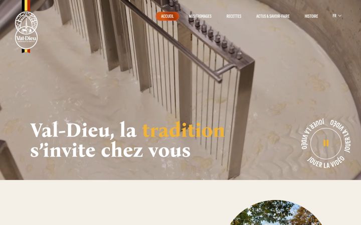 Screenshot του fromages-abbaye-du-val-dieu.be