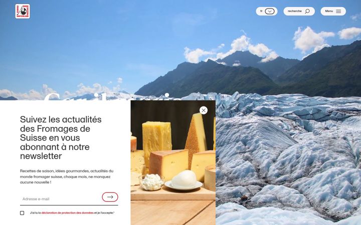 Screenshot of fromagesdesuisse.fr