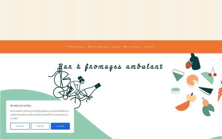 Screenshot of fromagesenbalade.com