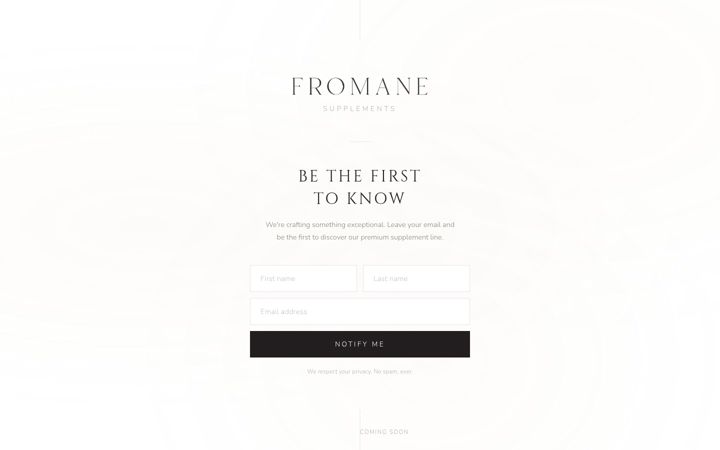 Screenshot of fromane.com